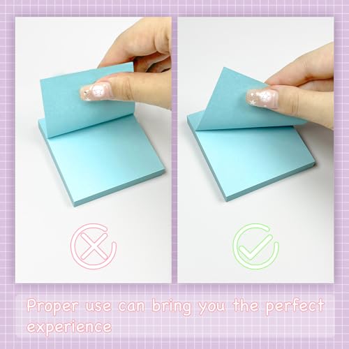 Ayearparty Sticky Notes 3x3 Inch Bulk Bright Colors 120 Pads 50 Sheets/Pad