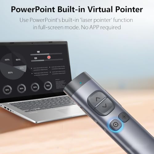 N97s Presentation Clicker for Powerpoint Presentations with Digital Pointer