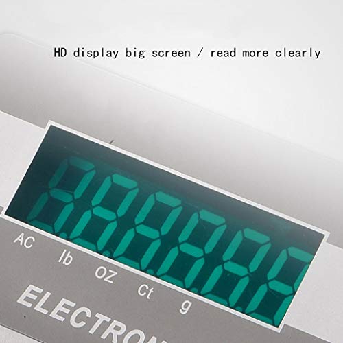 DFEDHF Digital Scales LCD Stainless Steel ABS Tare Function Precise Reading Count Tare Function for Jewelry Weighing, 3000g/0.01g