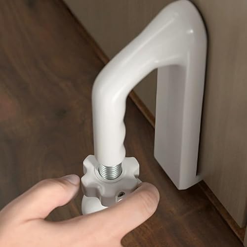 GHDVGHC Door Stopper Block Anti Theft Prying Top Adjustable Home Use Hotel Safety Single Living Locking Device(White-Dinosaur Doodle4)