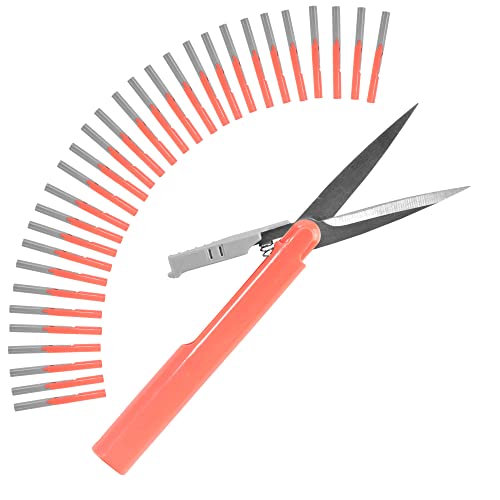 JubileeYarn TSA Compliant Pen-Style Portable Travel Scissors Bulk Pack - Living Coral - 30 Scissors