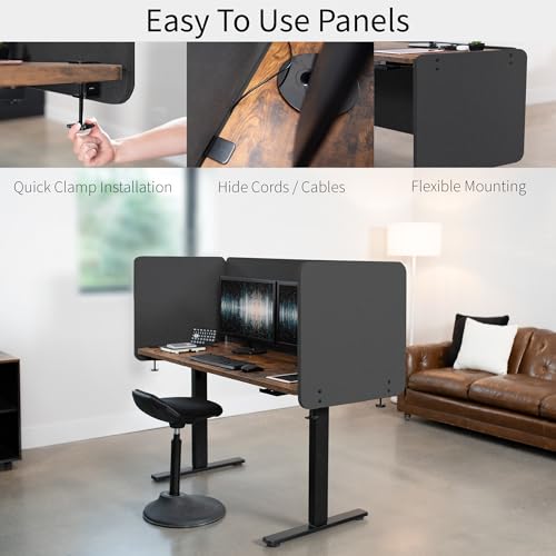 VIVO Dark Gray Clamp-on 24 x 24 in Privacy Panel, PP-1-V024D