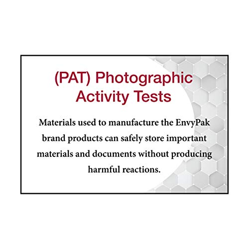 EnvyPak Clear Booklet, Photo & Postcard Envelope, Permanent Peel and Seal Closure - Holds 5" x 7″ Insert (500)