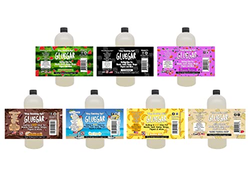 GlueGar- 4oz - 1 Gallon - Roller Size Bottles (Natural Rolling Glue, Cigar Glue, Paper Glue, Wrap Glue) (Banana, 1 Liter)