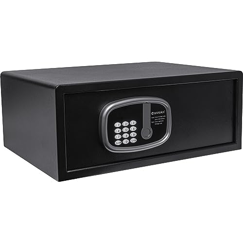 Barska Digital LED Keypad Hotel Safe with Motorized Locking Bolts & Interior LED - 1 Cu Ft 17" Laptop