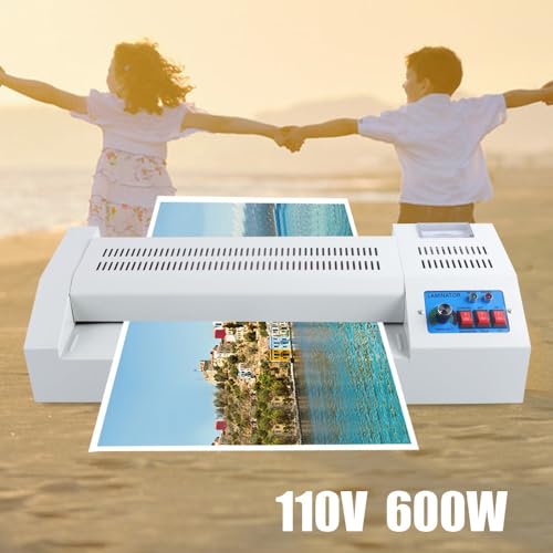110V 600W A3 A4 Rollers System Thermal Hot Cold Film Laminating Laminator Machine 300mm