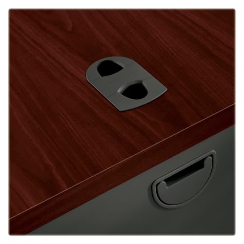 HON 38251NS 38000 Series 48 by 30 by 29-1/2-Inch Desk with Right Pedestal, Mahogany