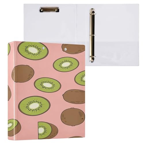 Xpdkjwd Singular Fruit Element Diagram 3 Ring Binder Can Hold 200 Letter Size Binders, Suitable for Home, Office, Dormitory, 2Pcs