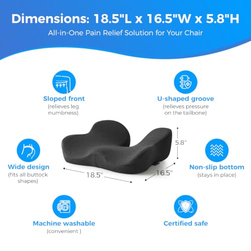 Dreamer Car Seat Cushion for Tailbone & Sciatica Pain Relief