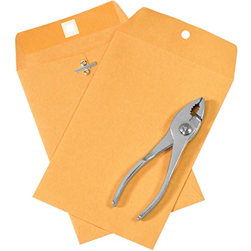 Kraft Clasp Envelopes, 6" x 9", 1000 Pack, EN1001