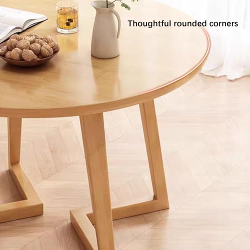 DESALAI Reception Table, Conference Table with Chairs, Negotiation Table and Chair Set, Small Conference Room Tables That Save Space, Useful for Living Room(Brown,80CM/31.5IN)