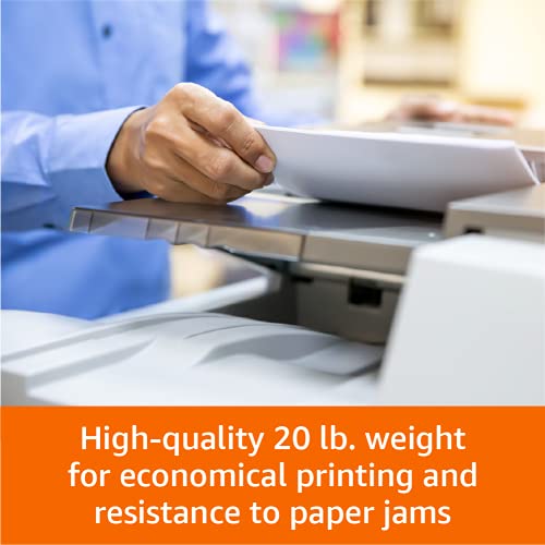 Amazon Basics 30% Recycled Multipurpose Copy Printer Paper, 8.5 x 11 Inches, 20 lb, Pallet, 400 Reams (200,000 Sheets), 92 Bright, White