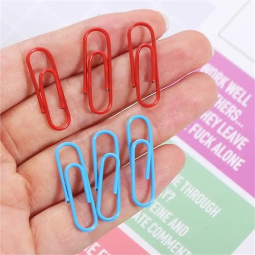 3000 Pcs Mini Metal Paper Clips Colored Binder Bookmark Clips for Office School
