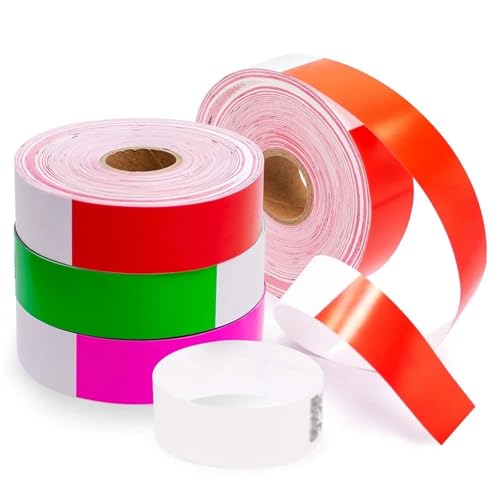 200pcs/Roll DIY Bracelet Barcode Print Self-Adhesive Wristband Thermal Sensitive Disposable QR Code(White)
