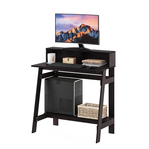 Furinno Simplistic 31-Inch Compact Computer Desk, Dark Mocha
