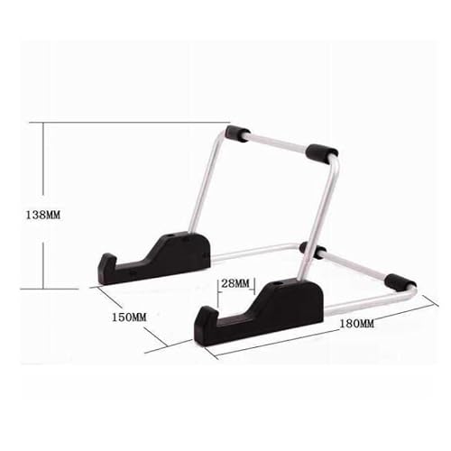 BXFIRS Aluminum Book Stand ABS Reading Rack Black Holder