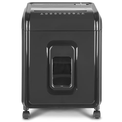 Aurora AU1275MB High-Security 12-Sheet Micro-Cut Paper and CD/Credit Card Shredder/ 5.7-Gallon Pullout Basket/60 Minutes Run Time