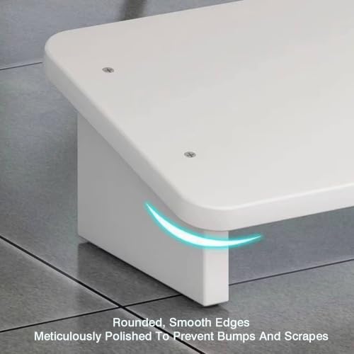 Ergonomic Foots Stool for Under Office Desks,20° Tilt Angle Wood Footrest,Prevent Slipping Footstool for Sofas(Color-1,40x24x15cm)