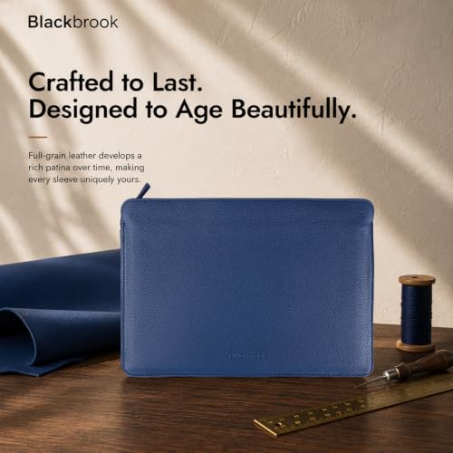 BlackBrook Tyler Leather Sleeve for MacBook Air 15 Inch & Pro 16 Inch