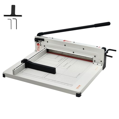 VEVOR Industrial Paper Cutter A3 Heavy Duty Paper Cutter 17 Inch Paper Cutter Heavy Duty 400 Sheets Paper with Clear Cutting Guide for Offices, Schools, Businesses and Printing Shops