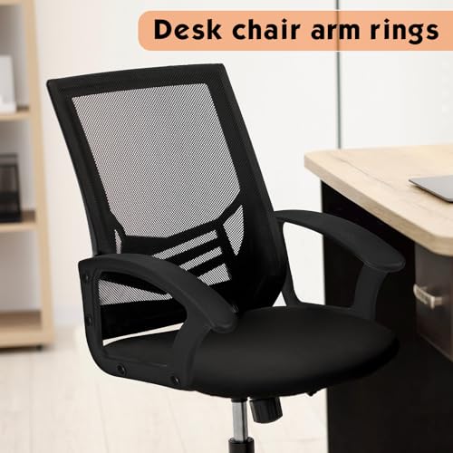 2 Pcs 2 Pcs Office Chair Armrest Loop Rings Replacement Parts, Double Side