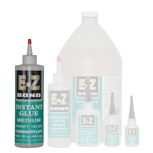 E-Z Bond 16 oz Professional Grade Medium Thickness Instant Glue, 100 CPS