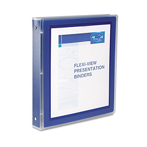Avery Flexi-View Round Ring View Binder BNDR,FLEXI-VIEW 1",NVY 33250 (Pack of20)