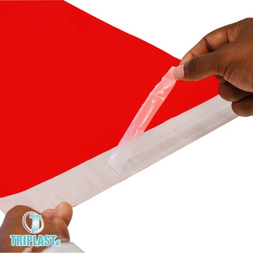 Triplast 22 x 30-Inch Plastic Mailing Postal Bag - Red (Pack of 200)
