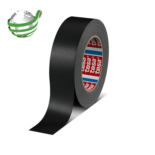 tesa Band 4651 Premium High Performance Fabric Tape Various Widths and Colours (50 mm x 50 m, Black)