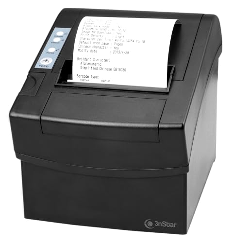 3nStar Thermal Receipt Printer 80mm 260mm/s 3 Interfaces - USB/Ethernet/Serial - RPT010