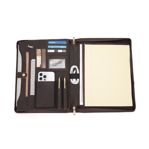 Geslun Leather Business Portfolio for 8.5 x 11" Legal Pad