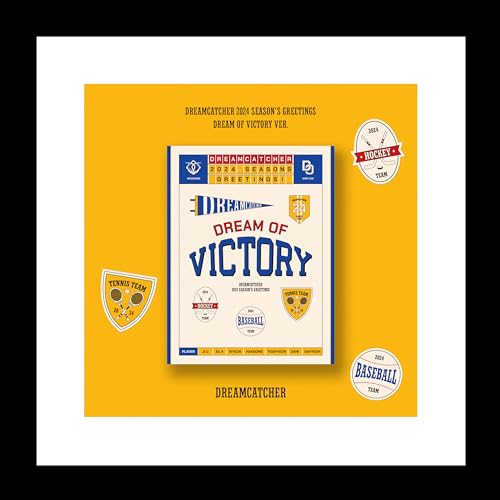 DREAMCATCHER 2024 Season's Greetings DREAM OF VICTORY Version 28p Desk Calendar+1p Poster+104p Diary+7p PhotoCard+7ea Application+7p Player+7p Garland+Sticker+Keyring+Tracking Sealed Dream Catcher