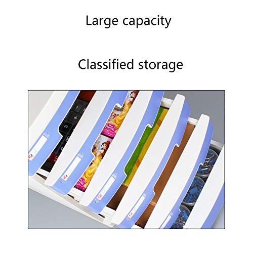 noxozoqm File Drawer Desktop, 4/5/6/7 Layers Gray Storage Drawers Desk Storage Unit Organizer Lockable File Cabinet A4 Box for Office. (Size : 6 Layers)