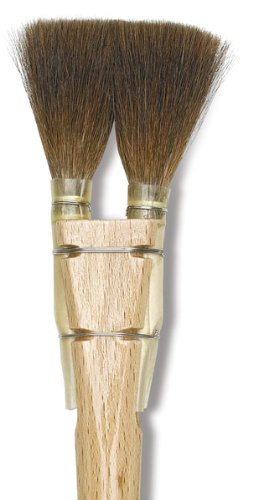 Da Vinci Double Squirrel Brush - Square-Edged, Size 2