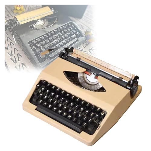 HRGDFBP Manual Typewriter Traditional Retro Style Mechanical English Typewriter Portable for Writing Notes Letters Creative Work
