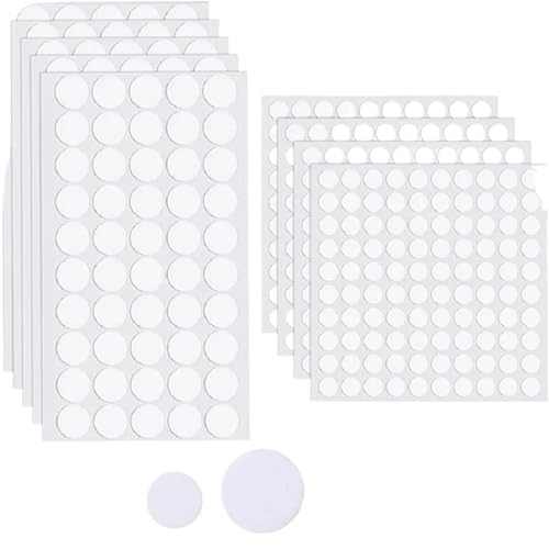 Sticky Dots 2000pcs 8/10/15/20/25mm Double-Sided Round Seamless Tape Self Adhesive Dots Stickers Household Decoration(25mm 20pcsX100sheets)