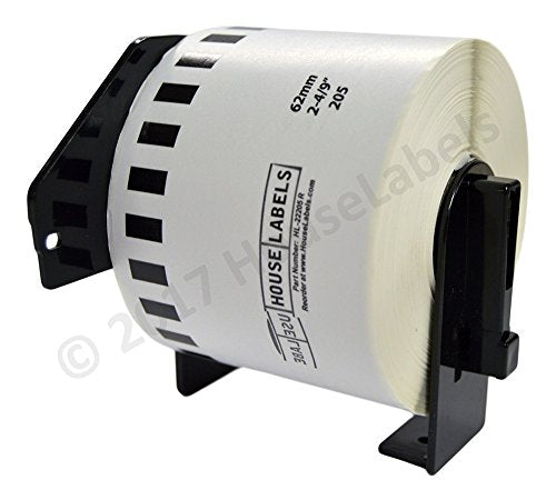 HouseLabels Compatible with Brother DK-2205, 2-4/9" x 100'