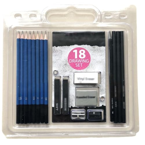ZYQHMY 18 Sketching Pencil Set Art Supplies Drawing Pencil Sketching Drawing Stationery
