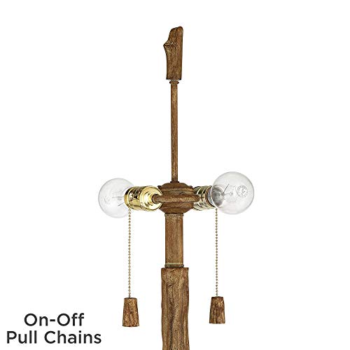 Regency Hill Forrest Sequoia Tree 61" Tall Wicker Shade Rustic Floor Lamp