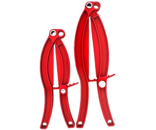 TRUSCO Flechon Back Clip 150 mm red / 65-2671-06