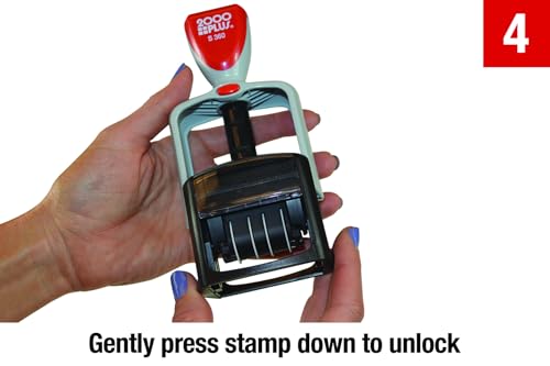 Cosco 2000 Plus Self-Inking Two-Color Type Size 1 1/2 inReceivedin Dater (011034)
