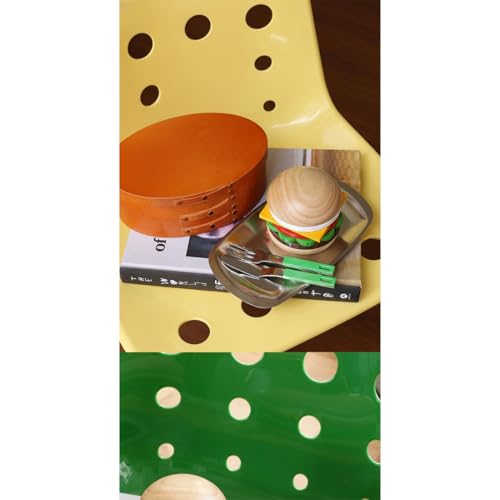 Rotating Hamburger Perpetual Calendar, Creative Hamburger Desk Rotatable Calendar with Month and Date Display, Gift & Desktop Decoration for Home Office and Adults (Dark Burger)