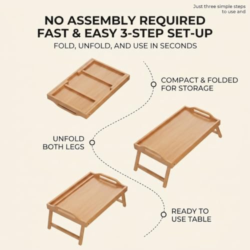 Laptop Desk for Bed, Collapsible Lap Desk for Bed
