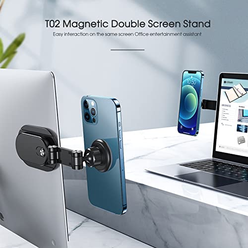GVRMLDF Adjustable Multi Screen Phone Holder Support Laptop Monitor Display Charging Cell(D)