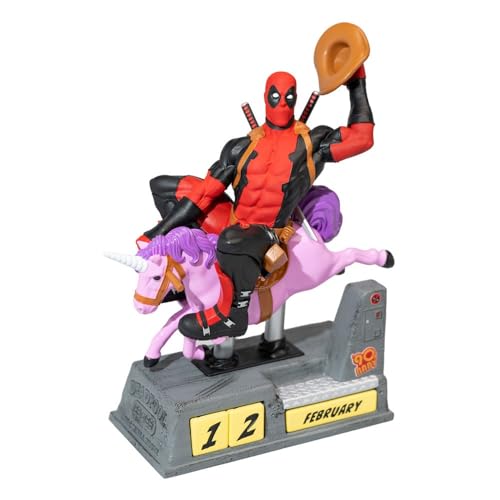 Grupo Erik Marvel Deadpool 3D Perpetual Calendar | Table Calendar