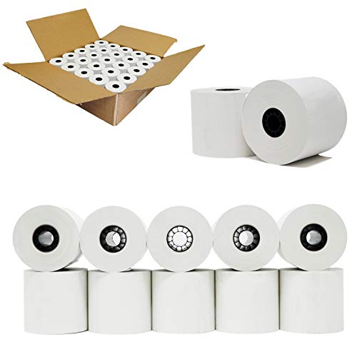 BuyRegisterRolls 2 1/4" x 200" Thermal Paper Rolls - Pack of 100 Rolls - 48 GSM - POS/Cash Register Paper - Citizen CBM 262, CBM 291 Compatible