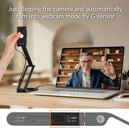 Innex DC500 16MP 4K USB Document Camera, Webcam & Scanner, 3-in-1