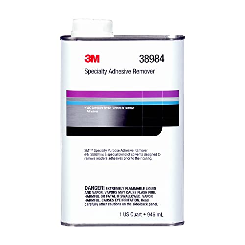 3M Specialty Adhesive Remover 38984, Transparent, Solvent Based, 1 Quart