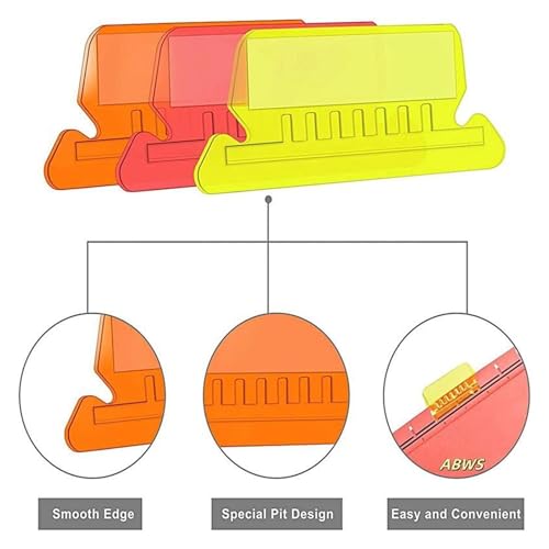 File Folder Tabs 240 Pcs 2 Inch Hanging Folder Tabs and 120 Grids Inserts for Quick Identification of Files File