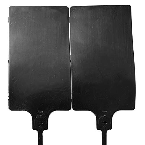 Plastic Seals Shipping Tags Logistics Use Big Sign Tie Large Label Tie, 255mm Total Length, Package of 100pcs (Black)